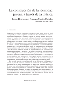 La construcción de la identidad juvenil a través de la música, por Jaime Hormigos y Antonio Martín Cabell