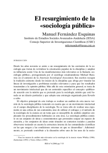 El resurgimiento de la «sociología pública», por Manuel Fernández Esquinas
