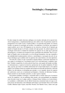 Sociología y franquismo , por José Vidal-Beneyto