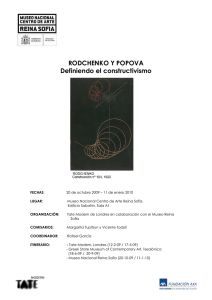 Dossier. Rodchenko y Popova. Definiendo el constructivismo