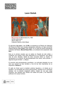 Presentación a los medios de la muestra dedicada a Leon Golub en el Palacio de Velázquez