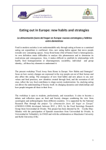 Eating out in Europe: new habits and strategies extra domésticos