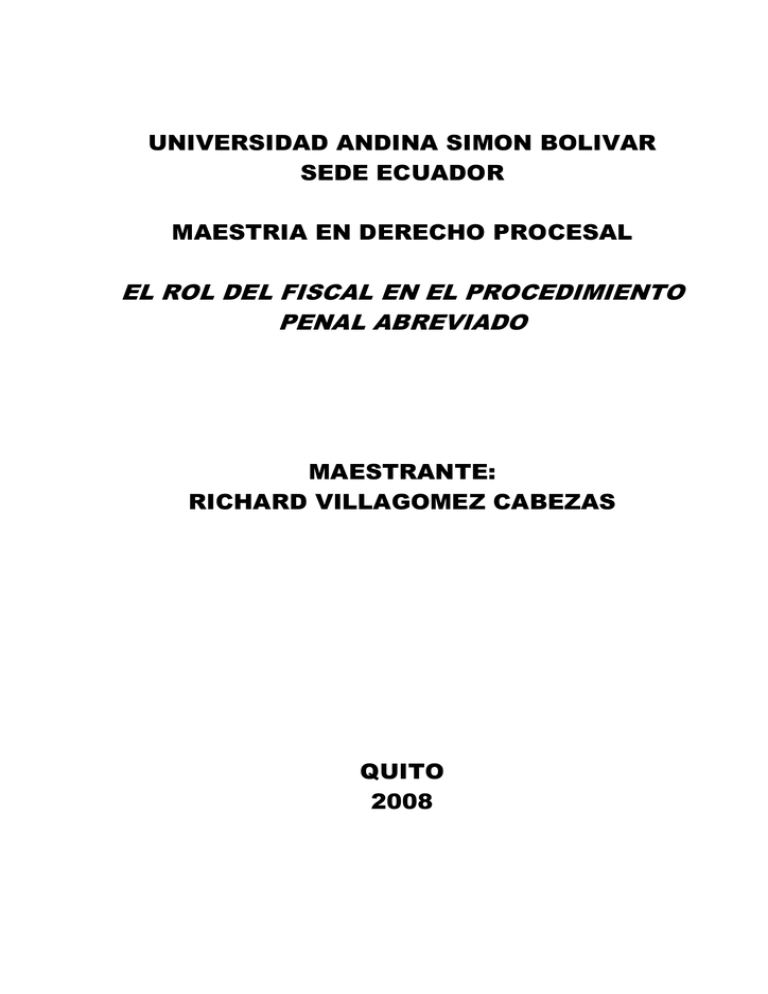 T605-MDP-Villagómez-El Rol Del Fiscal En El Procedimiento Penal ...