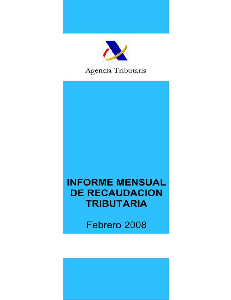 INFORME MENSUAL DE RECAUDACION TRIBUTARIA