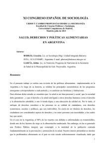 XI CONGRESO ESPAÑOL DE SOCIOLOGÍA