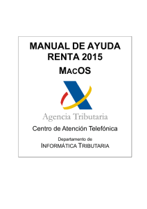 Manual de Ayuda técnica para la descarga e instalación del programa de Renta 2015 (Macintosh)