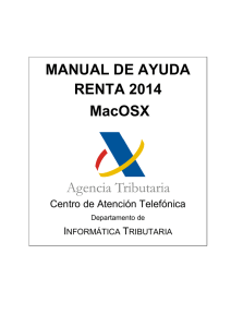 Manual de Ayuda técnica para la descarga e instalación del programa de Renta 2014 (Macintosh)