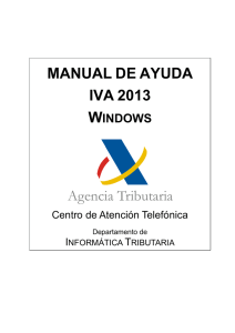 Manual de ayuda técnica IVA 2013 (modelo 390) en Windows