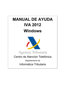 Manual de ayuda técnica IVA 2012 (modelo 390) en Windows