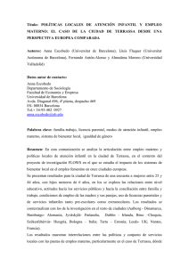 Título:  POLÍTICAS  LOCALES  DE  ATENCIÓN ... MATERNO:  EL  CASO  DE  LA ...