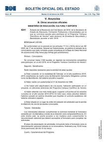 BOLETÍN OFICIAL DEL ESTADO V. Anuncios B. Otros anuncios oficiales 6241