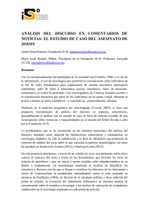 ANÁLISIS  DEL  DISCURSO  EN  COMENTARIOS ... NOTICIAS: EL ESTUDIO DE CASO DEL ASESINATO DE JIMMY Resumen