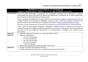 Informe CEIT evaluación intermedia, curso 2014/2015.