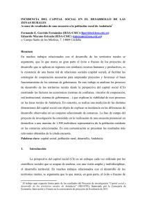 INCIDENCIA DEL CAPITAL SOCIAL EN EL DESARROLLO DE LAS ZONAS RURALES