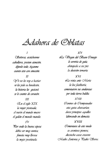 Romance adahora de Oblatas - Centro Albor