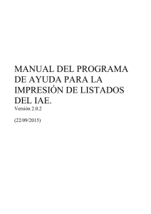 Manual del programa