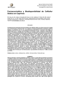Farmacocinética  y  Biodisponibilidad  de  Ceftiofur