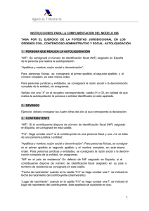 Instrucciones de cumplimentación (para tasas devengadas antes del 24/02/2013)