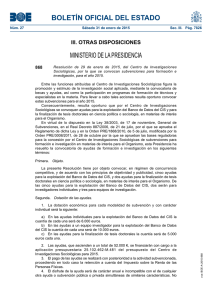 BOLETÍN OFICIAL DEL ESTADO MINISTERIO DE LA PRESIDENCIA III. OTRAS DISPOSICIONES 868