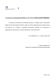 * CAT LOGO INFORMACI N P BLICA GRADO EDUCACI N PRIMARIA 2013-2014