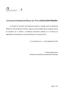 CAT LOGO INFORMACI N P BLICA GRADO EDUCACI N PRIMARIA 2014-2015