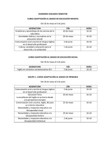EX MENES CONVOCATORIA ORDINARIA SEGUNDO SEMESTRE CURSO 2014-2015