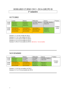 Horario GRUPO B. 2013-2014