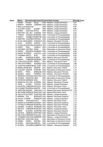 LISTA DEFINITIVA ERASMUS 2010 2011 GENERAL