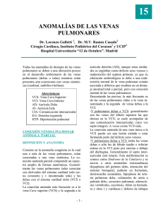 15.- AnomalÃ­as de las venas pulmonares.