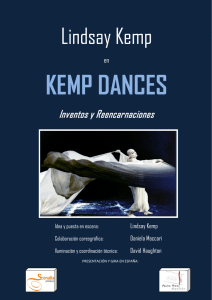 KEMP DANCES Lindsay Kemp Inventos y Reencarnaciones en