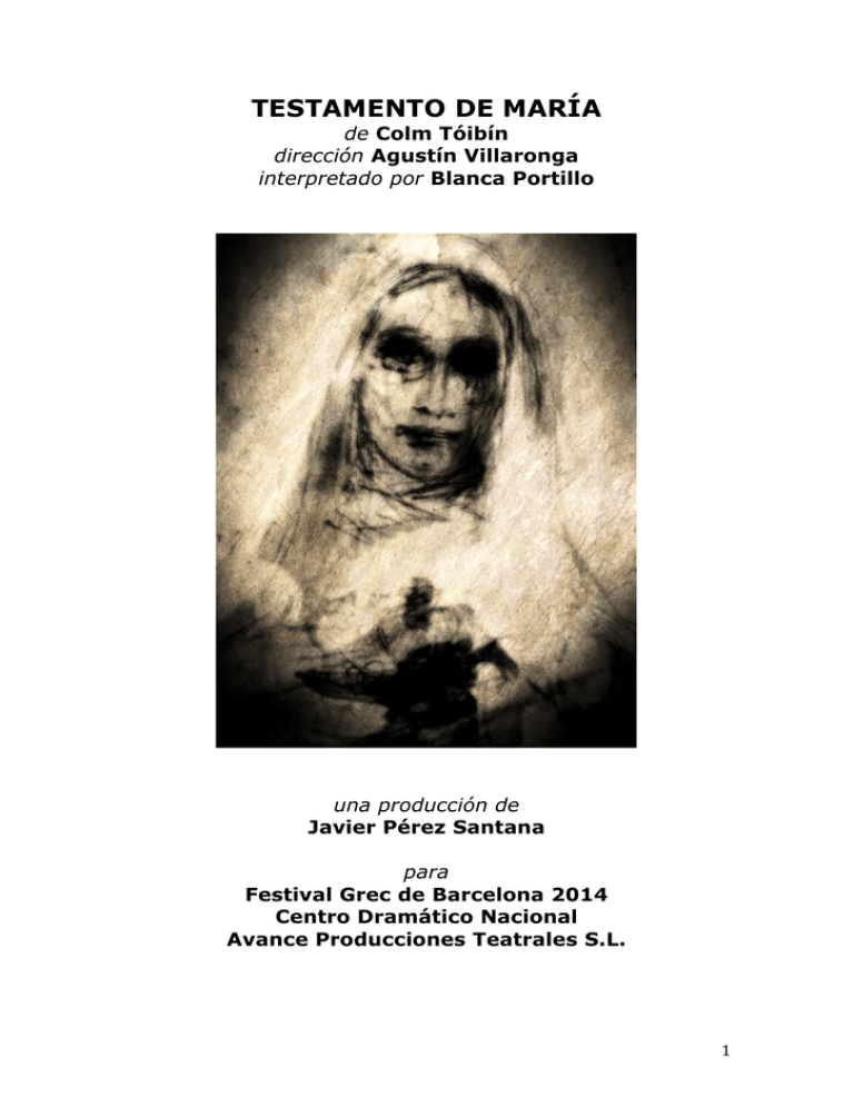 TESTAMENTO DE MARÍA