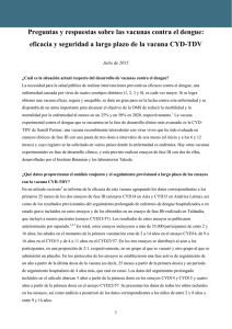 More information on the pooled efficacy and longer-term safety of CYD-TDV (July 2015) - Spanish version pdf, 166kb