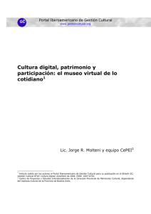 Cultura digital, patrimonio y participación: el museo virtual de lo cotidiano