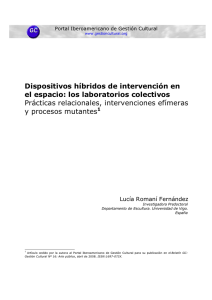 Dispositivos híbridos de intervención en el espacio: los laboratorios colectivos