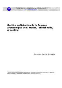 Gestión participativa de la Reserva Arqueológica de El Mollar, Tafí del Valle, Argentina