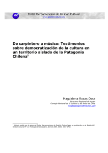 De carpintero a músico: Testimonios sobre democratización de la cultura en un territorio aislado de la Patagonia Chilena