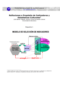 Modelo de selecci n de indicadores --> Ver esquema 1 : Modelo de selecci n de indicadores