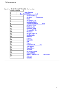 Secciones Electorales de la Ciudad de Buenos Aires Sección Electoral 1ª