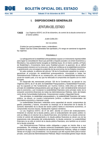Ley Org nica 9/2013 de control de la deuda comercial en el sector p blico.