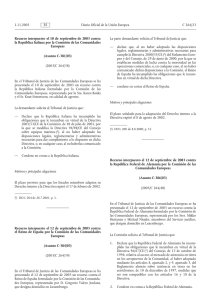 Recurso Interpuesto el 12 de Septiembre de 2003 contra el Reino de Espa a por la Comisi n de las Comunidades Europeas con motivo de la expiraci n del plazo de transposici n de la Directiva 2000/35/CE.