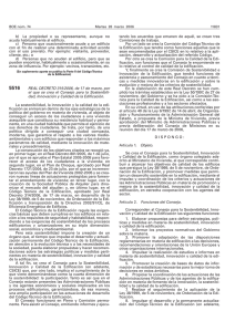 R.D.315.2006 Consejo sostenibilidad edificacion