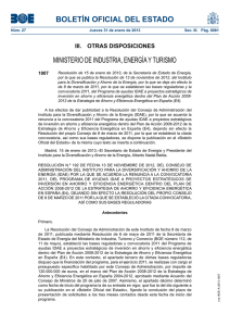 BOLETÍN OFICIAL DEL ESTADO MINISTERIO DE INDUSTRIA, ENERGÍA Y TURISMO 1007