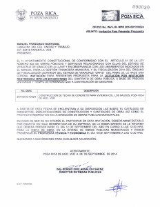 Carta Invitación Obra No. 2014301310024