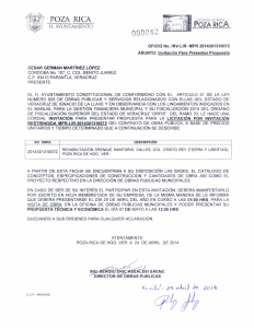 Carta Invitación Obra No. 2014301310072