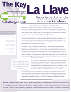 La Llave Reporte de Asistencia, Enfoco El Auto-Apoyo - August 2005