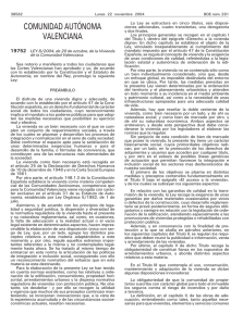 Ley 8-2004 de la vivienda Valencia