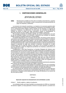 R.D.L 5-2009 saneamiento deudas empresas administraciones