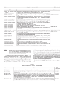 Normas UNE ratificadas durante el mes de Diciembre de 2004