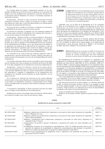 Normas Europeas ratificadas como Normas Españolas durante el mes de Octubre de 2003