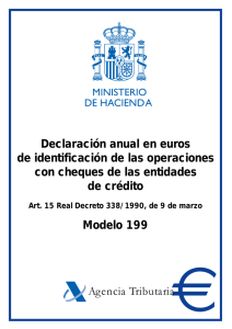 Declaración anual en euros de identificación de las operaciones de crédito